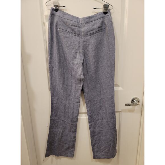 6397 Linen Pants in Blue - Picture 2 of 6